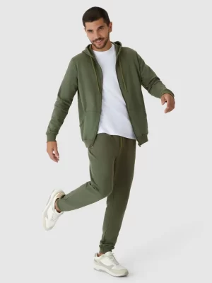 Calça Básica Masculina Jogger Em Moletom