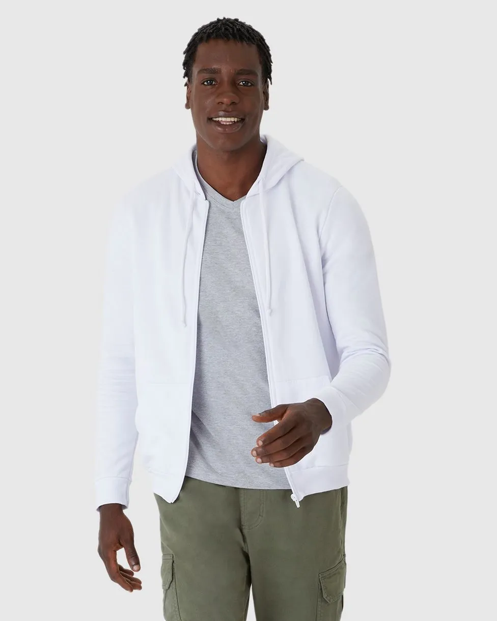 Jaqueta Básica Masculina Com Capuz Em Moletom Flanelado - Imagem 6