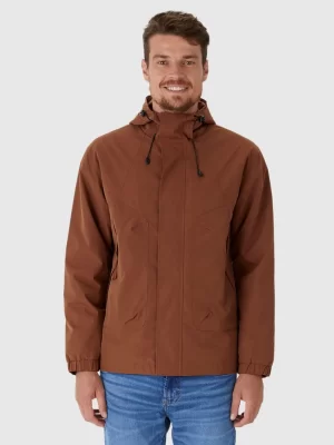 Jaqueta Parka Masculina Com Capuz Em Nylon