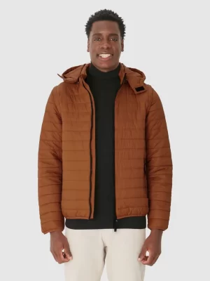 Jaqueta Puffer Masculina Manga E Capuz