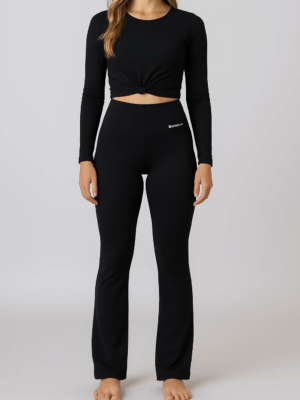 Legging Evollution Cintura Alta Flare – Conforto e Estilo para o Dia a Dia