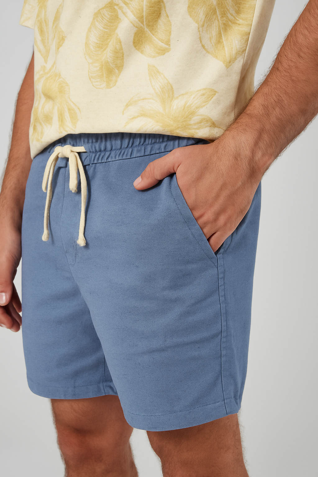 Short Masculino Malwee Casual em Algodão e Linho – Leveza e Estilo para os Dias Quentes