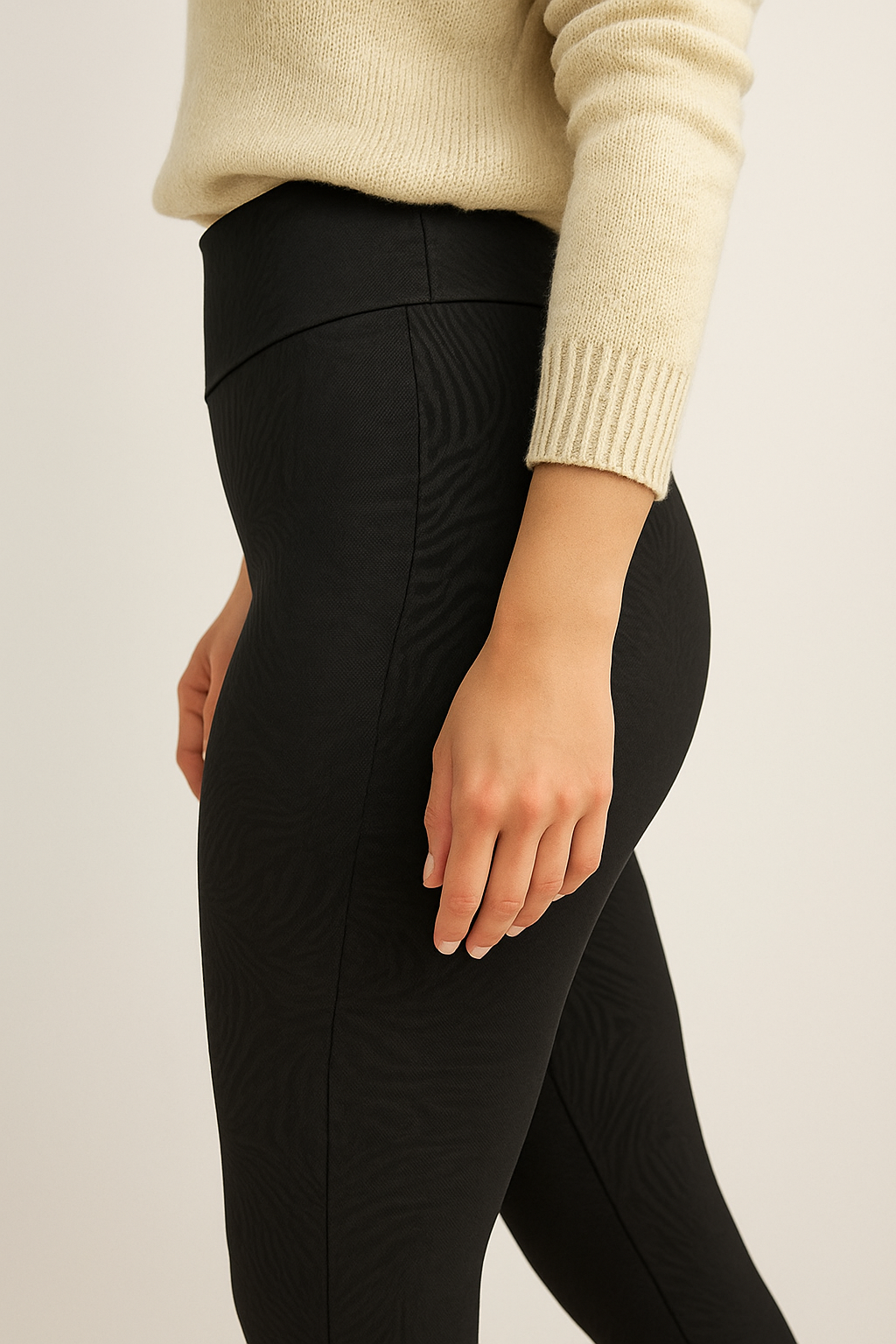 Legging Evolution Preta com Estampa em Alto-Relevo - Imagem 3