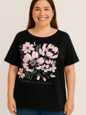 Camiseta Feminina Estampada – A garden to call my own