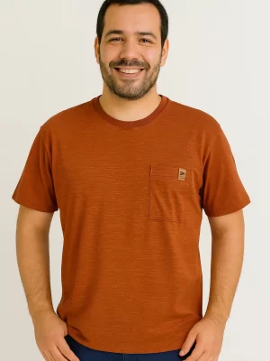 Camiseta Masculina Malwee – Básica com Bolsinho