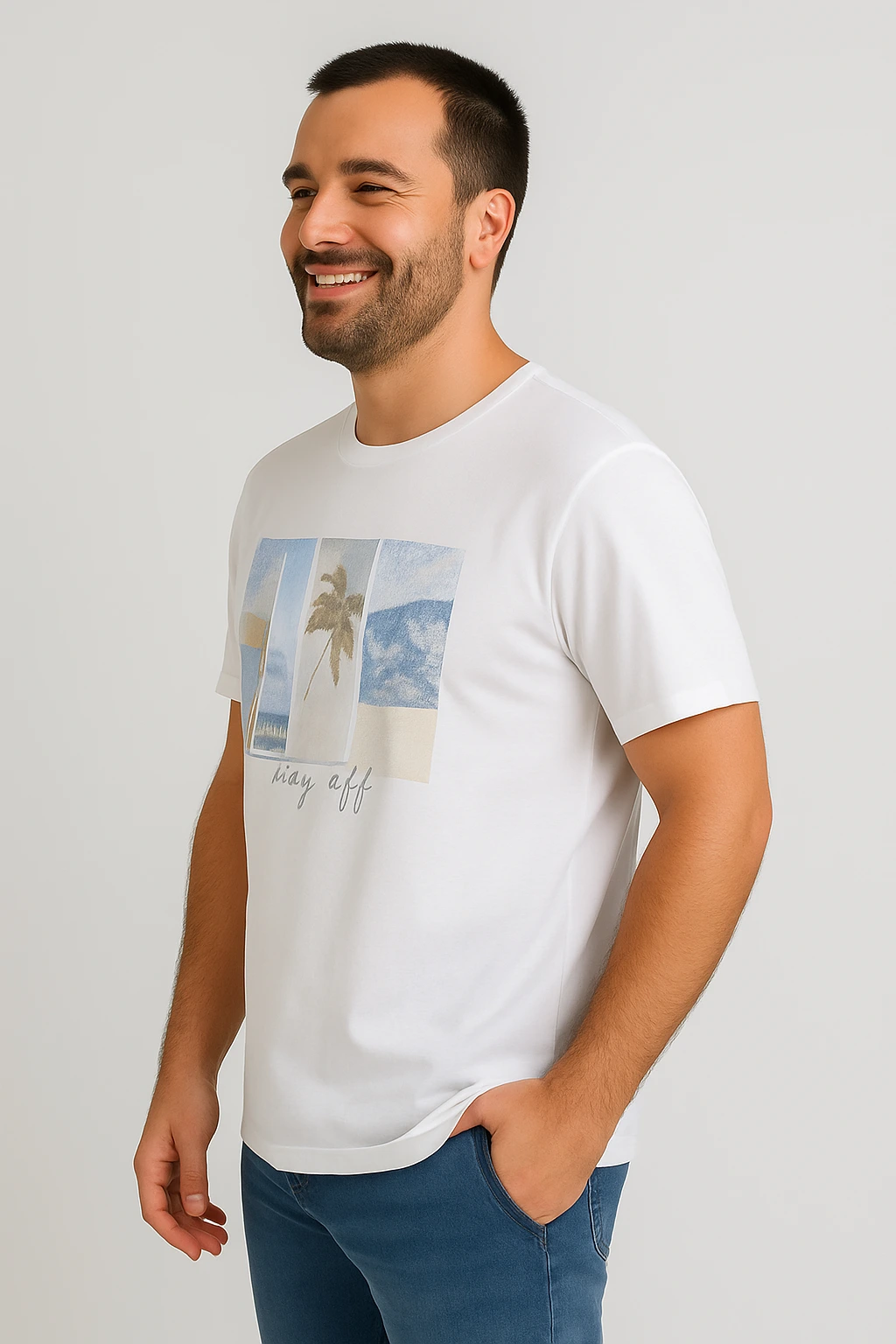 Camiseta Masculina Estampada Malwee – Day Off - Imagem 3