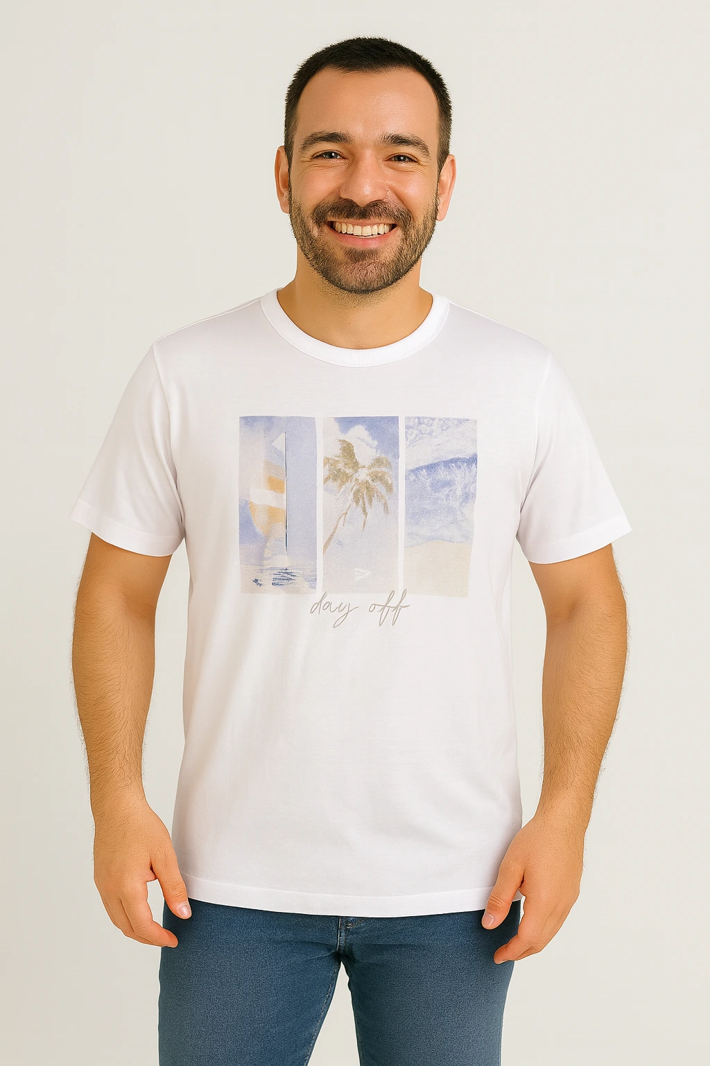 Camiseta Masculina Estampada Malwee – Day Off