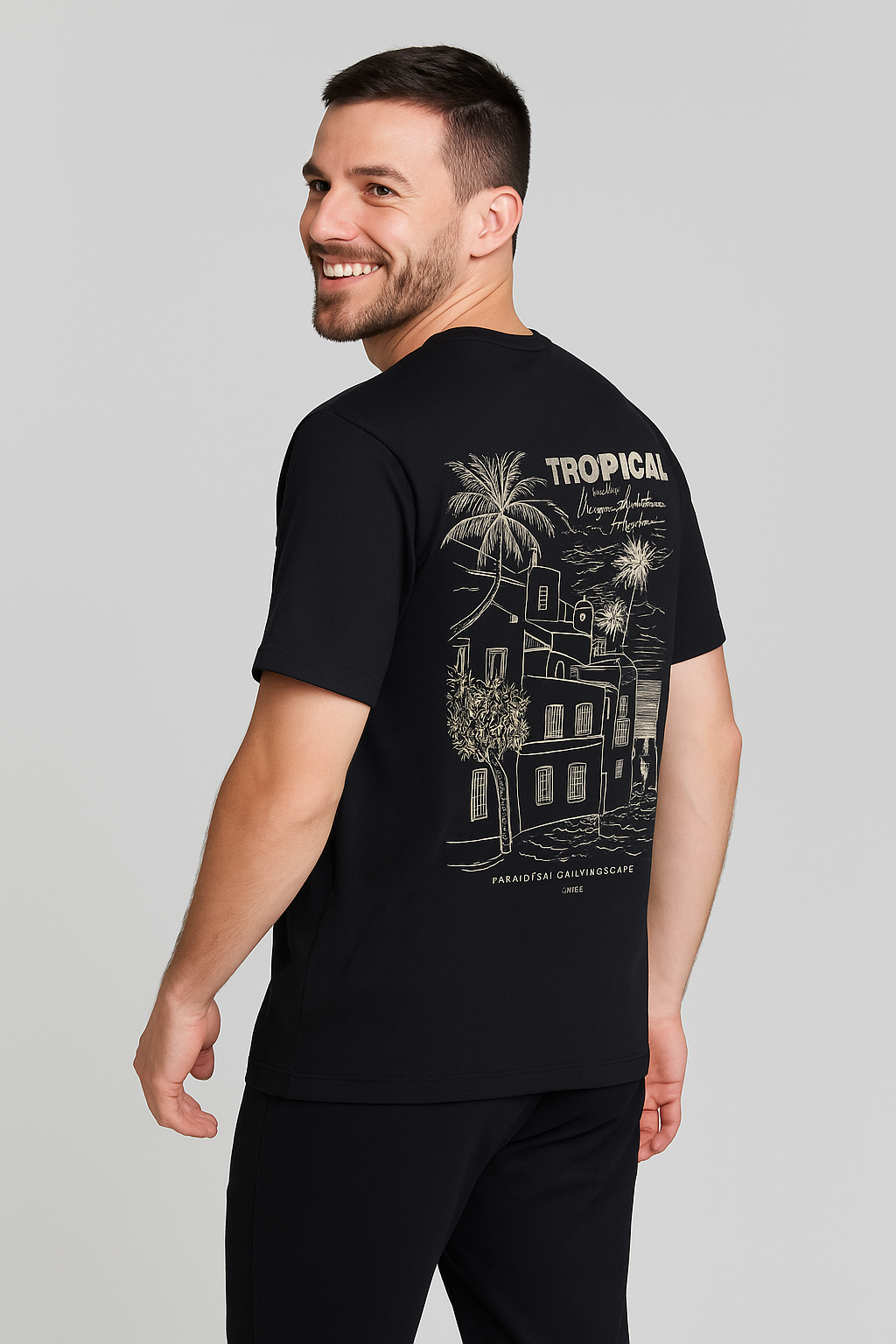 Camiseta Masculina Malwee – Tropical Greece - Imagem 3