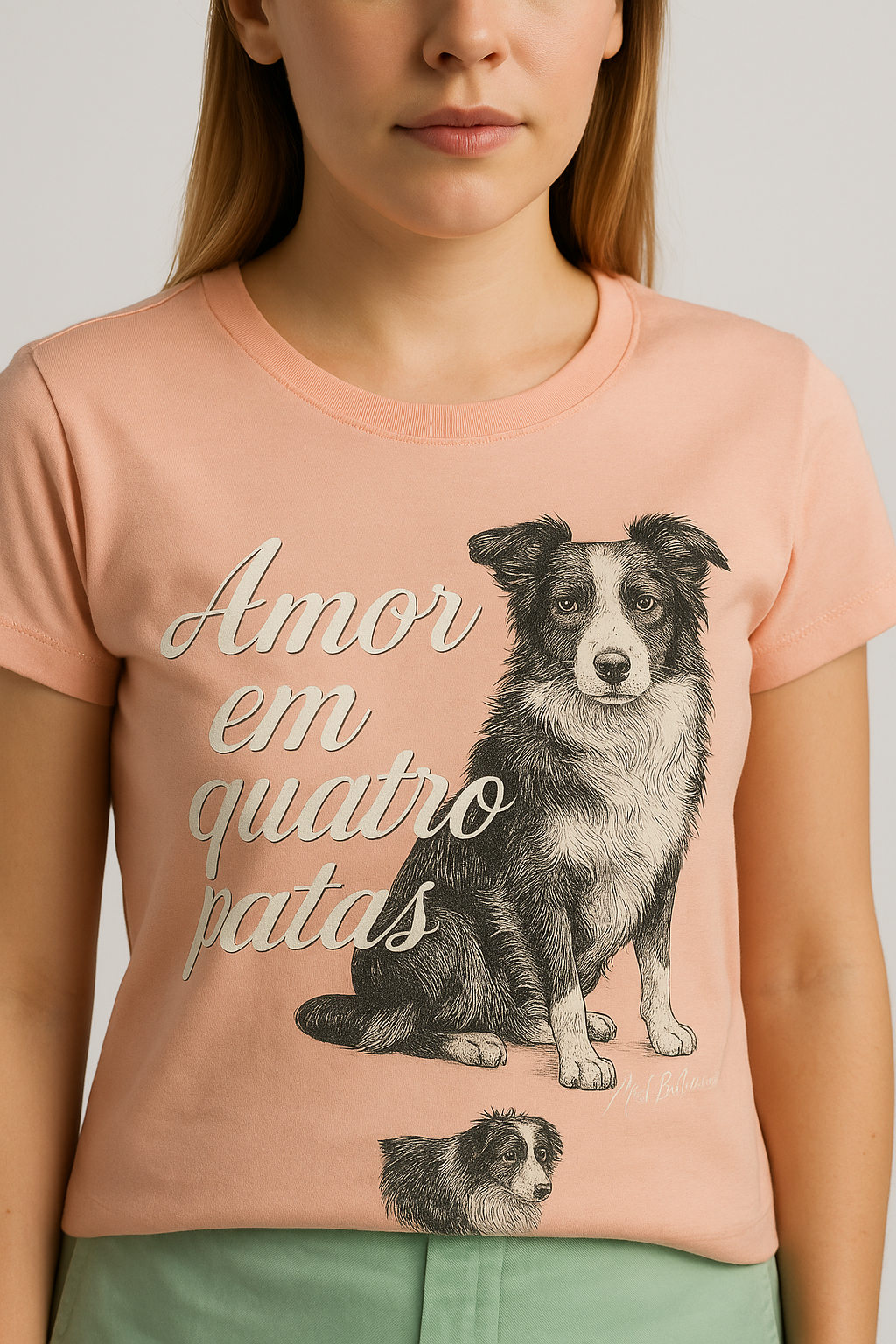 Camiseta Feminina "Amor em Quatro Patas" – Conforto e estilo para quem ama pets! - Imagem 3