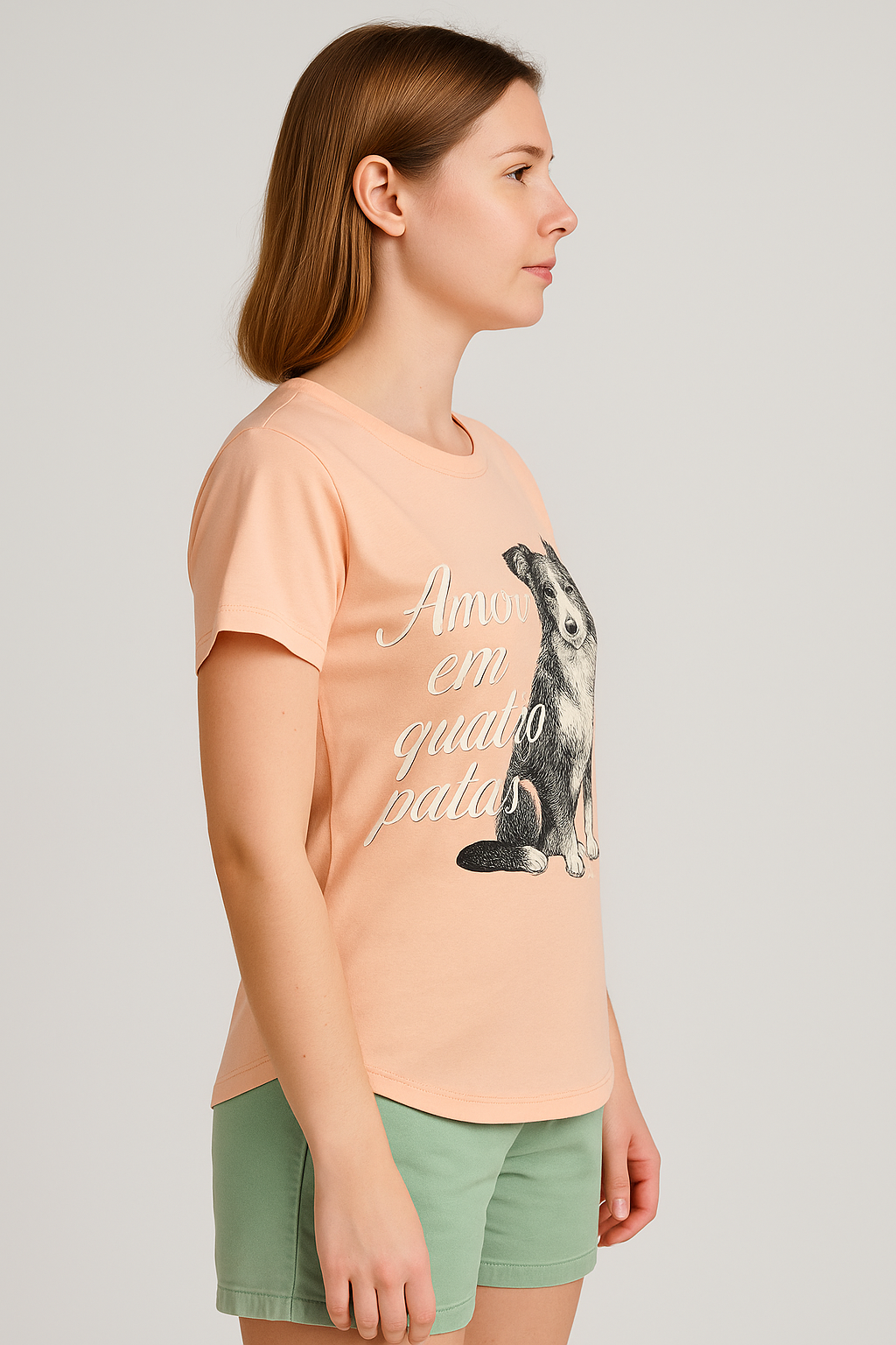 Camiseta Feminina "Amor em Quatro Patas" – Conforto e estilo para quem ama pets! - Imagem 2