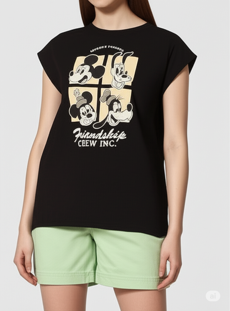 Camiseta Feminina Malwee Disney – Estilo, Conforto e Magia em Uma Só Peça!