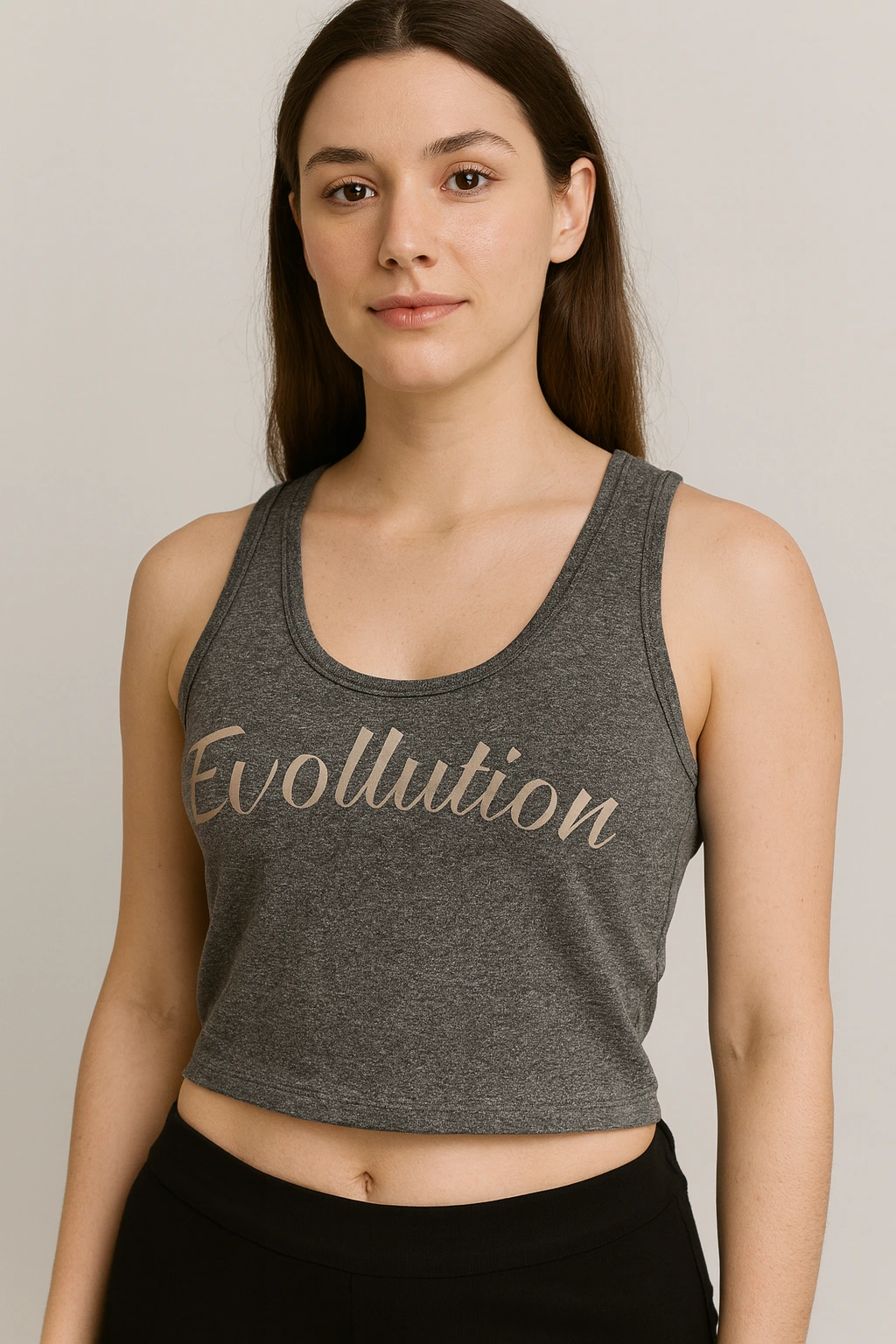Top Cropped Cinza Evollution