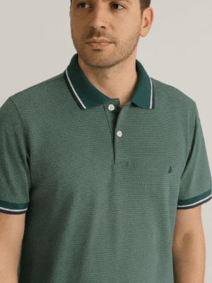 Polo Masculina Verde Clássica