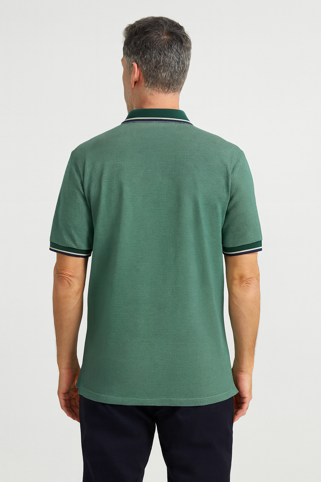 Polo Masculina Verde Clássica - Imagem 4