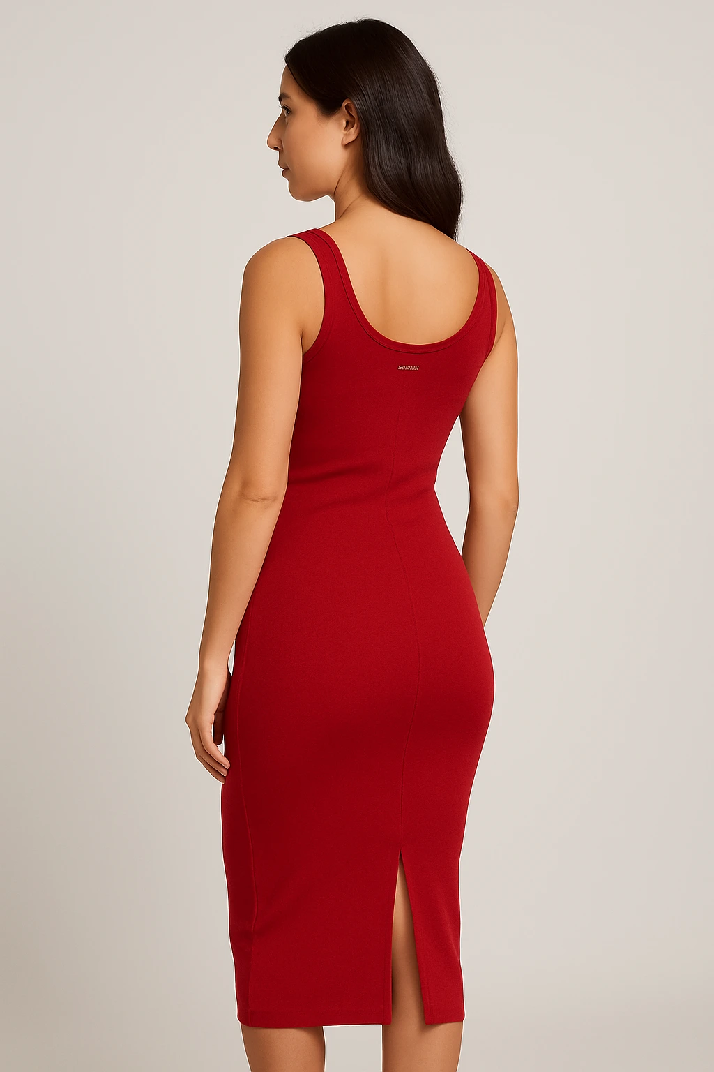 Vestido Vermelho Midi – Elegância e Conforto - Imagem 3